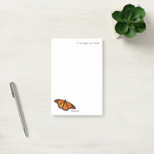 Een opmerking van ... Monarch Butterfly Notitieblo Post-it® Notes (Kantoor)