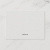 Een opmerking van ons invoegen visitekaartje (Achterkant)