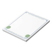 Een opmerking van | Topiary Chic Blue Greek Key Bo Notitieblok (Linkerzijde)