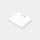 Een opmerking van Voeg de naam van de leerkracht t Post-it® Notes (Schuin)