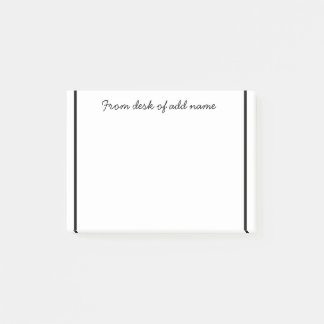 Een opmerking van Voeg de naam van de leerkracht t Post-it® Notes