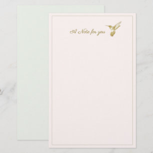 Een opmerking voor Glimmer Glimmer Hummingbird Briefpapier
