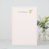 Een opmerking voor Glimmer Glimmer Hummingbird Briefpapier (Staand voorkant)