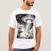 Een opossum en een ufo t-shirt (Voorkant)