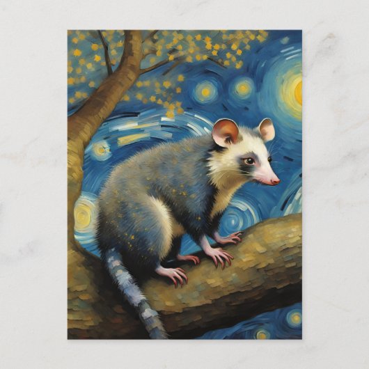 Een opossum van Van Gogh Briefkaart (Voorkant)