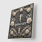 Een oprecht moment van het eerste Jubileum Vierkante Klok (Hoek)