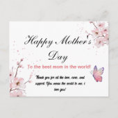 Een oprechte Moederdag poster Kaart (Voorkant)