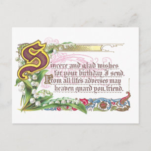 Een oprechte verjaardag briefkaart