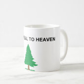 Een oproep aan de Amerikaanse Revolutionaire Vlag Koffiemok (Voorkant rechts)