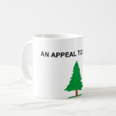 Een oproep aan de Amerikaanse Revolutionaire Vlag Koffiemok (Voorkant links)