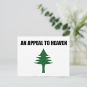 Een oproep aan de Hemelvlag, de Pine Tree Vlag Briefkaart (Staand voorkant)