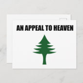 Een oproep aan de Hemelvlag, de Pine Tree Vlag Briefkaart (Voorkant / Achterkant)