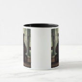 Een oproer die voor een jachtpot zit. mok (Midden)