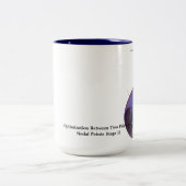 Een optimalisering tussen twee primaire knooppunte tweekleurige koffiemok (Center)