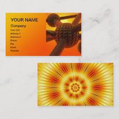 Een opvallend futuristisch ontwerp visitekaartje (Voorkant / Achterkant)