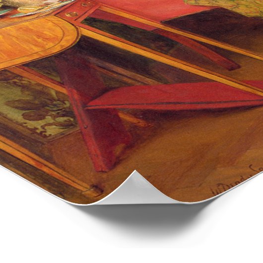 Een opvallende bezoeker poster (Hoek)