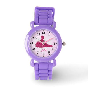 Een opvallende en glitterige ballerina personalise horloge