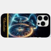 Een opvallende fiets ingewikkeld ontworpen Case-Mate iPhone case (Achterkant (horizontaal))