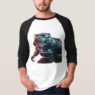 Een opvallende foto van een dreigende T-Rex, showc T-shirt