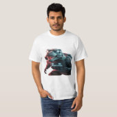 Een opvallende foto van een dreigende T-Rex, showc T-shirt (Voorkant volledig)