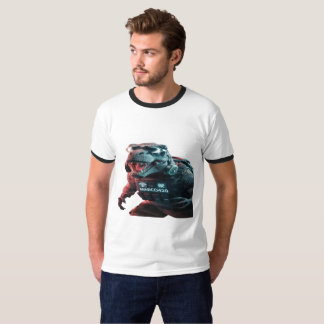 Een opvallende foto van een dreigende T-Rex, showc T-shirt
