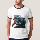 Een opvallende foto van een dreigende T-Rex, showc T-shirt (Voorkant)