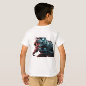 Een opvallende foto van een dreigende T-Rex, showc T-shirt (Achterkant volledig)