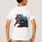 Een opvallende foto van een dreigende T-Rex, showc T-shirt (Achterkant)