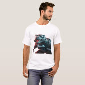 Een opvallende foto van een dreigende T-Rex, showc T-shirt (Voorkant volledig)