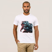 Een opvallende foto van een dreigende T-Rex, showc T-shirt (Voorkant volledig)
