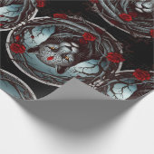 Een opvallende illustratie van een panter cadeaupapier (Hoek)