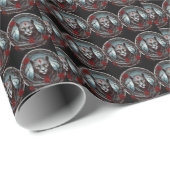 Een opvallende illustratie van een panter cadeaupapier (Rol Hoek)