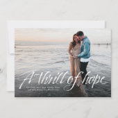 Een opwinding over de hoop op een foto met Kerstmi Feestdagenkaart (Voorkant)