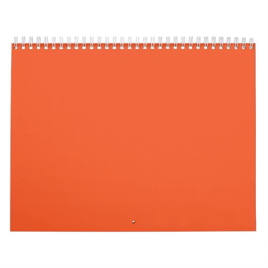 Een oranje achtergrond met een kalender (Hoes)