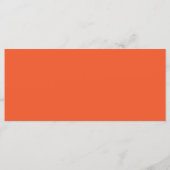 Een oranje achtergrond met een menu (Achterkant)