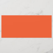Een oranje achtergrond met een menu (Voorkant)