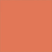 Een oranje achtergrond met een sticker (Voorkant)