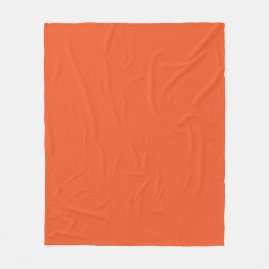 Een oranje achtergrond met een zwarte rand fleece deken (Voorkant)