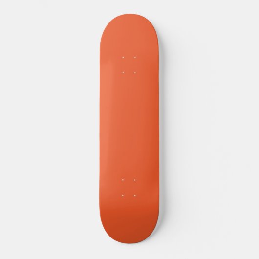 Een oranje achtergrond met een zwarte rand persoonlijk skateboard (Voorkant)