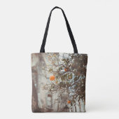 Een Oranje boom in een Romantische oude stad Tote Bag (Achterkant)