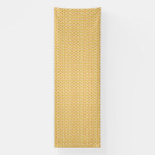 een oranje en gele achtergrond met cirkels spandoek (Verticaal)