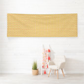 een oranje en gele achtergrond met cirkels spandoek (Insitu)