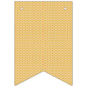 Een oranje en gele achtergrond met cirkels vlaggetjes (Derde vlag)