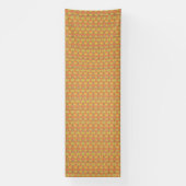 Een oranje en gele achtergrond met een motief spandoek (Verticaal)