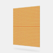 Een oranje en gele achtergrond met kleine stippen acryl bord (Hoek)