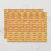 Een oranje en gele achtergrond met kleine stippen briefkaart (Voorkant / Achterkant)