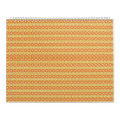 Een oranje en gele achtergrond met kleine stippen kalender (Hoes)