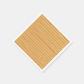 Een oranje en gele achtergrond met kleine stippen servet (Hoek)