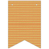 Een oranje en gele achtergrond met kleine stippen vlaggetjes (Derde vlag)