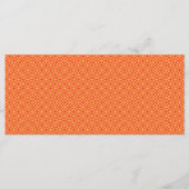 Een oranje en gele achtergrond met kleine vierkant menu (Voorkant)
